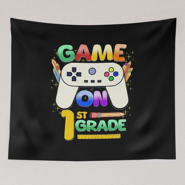 Item preview, Game On 1st Grade Back To School 1st Grade Level Unlocked designed and sold by Rich Summers Art.