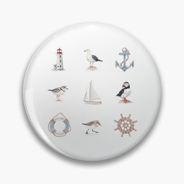 Item preview, Nautical art pattern designed and sold by InnaPatiutko.