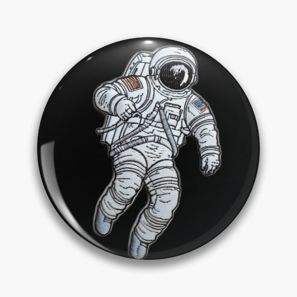 Item preview, Cosmic Exploration I: Astronaut Floating in Space Embroidery Patch. designed and sold by InsaneLEDP.