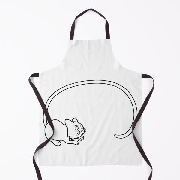 Item preview, cat vs. tail (black, no text) designed and sold by orangejuice10.