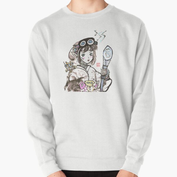 Item preview, Cute elven artificer girl sumi-e drawing designed and sold by joannahliu.