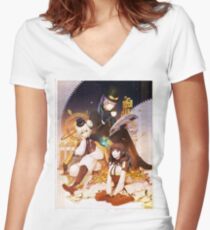 Asobi Women's Fitted V-Neck T-Shirt