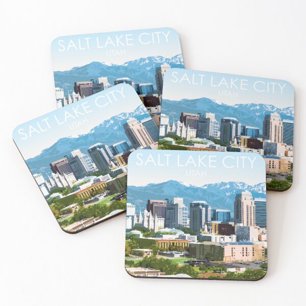 Item preview, Salt Lake City, Utah, USA, Print designed and sold by summattodraw.