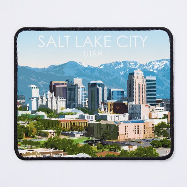 Item preview, Salt Lake City, Utah, USA, Print designed and sold by summattodraw.