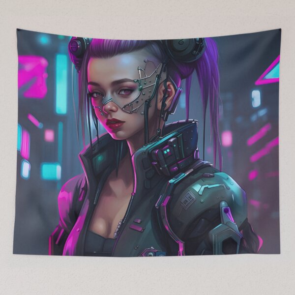 Item preview, CyberpunkGirl #03 designed and sold by Camila Hamdan.