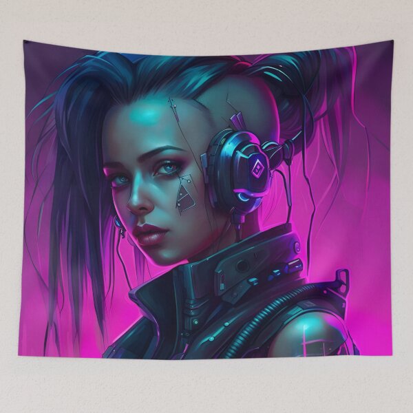 Item preview, CyberpunkGirl #04 designed and sold by Camila Hamdan.