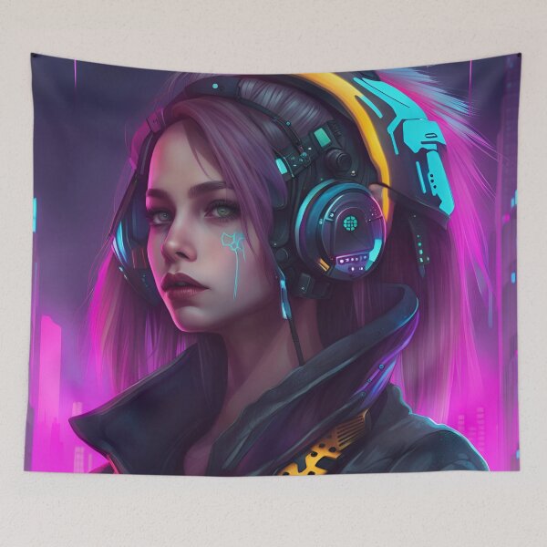 Item preview, CyberpunkGirl #05 designed and sold by Camila Hamdan.