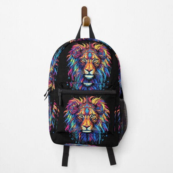 Item preview, Abstract colorful and vibrant Lion design designed and sold by Artbyminga.