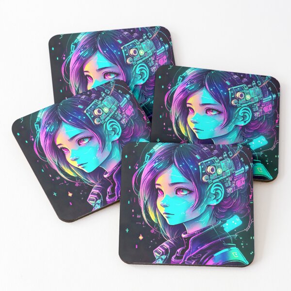 Item preview, Young Cyberpunk Girl | Neon designed and sold by lofirun.