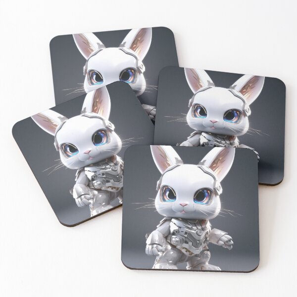 Item preview, cyborg rabbit designed and sold by MagicStudioArt.