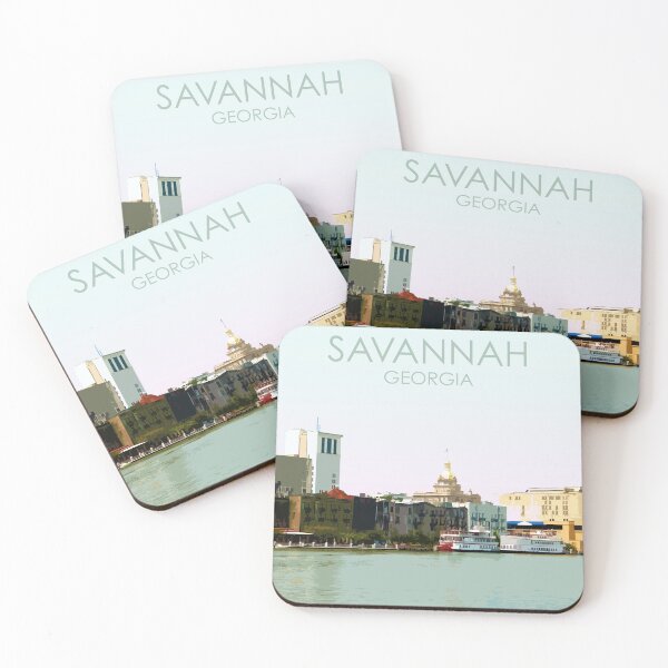 Item preview, Savannah, Georgia, USA, Print designed and sold by summattodraw.