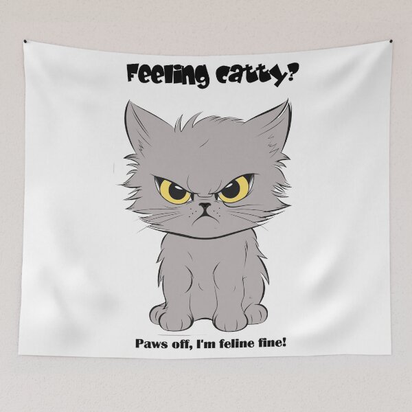 Item preview, Feeling catty designed and sold by wazakarola.