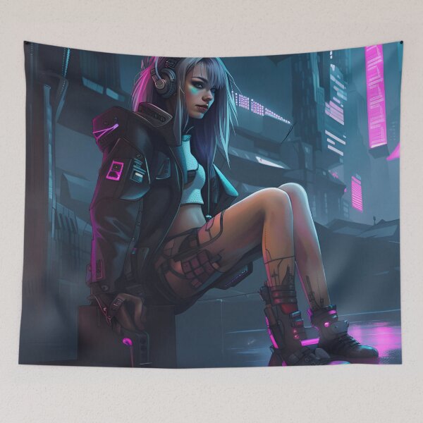 Item preview, CyberpunkGirl #09 designed and sold by Camila Hamdan.