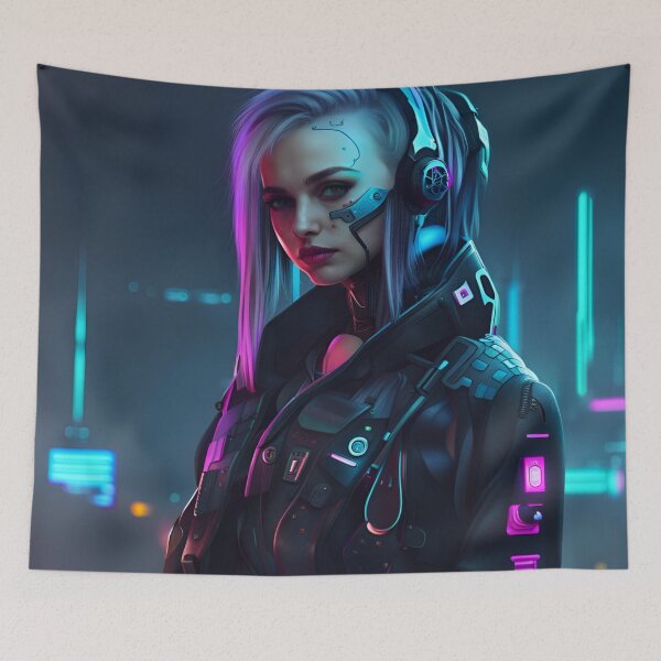 Item preview, CyberpunkGirl #10 designed and sold by Camila Hamdan.