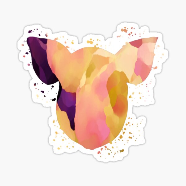 Watercolour Pig Sticker