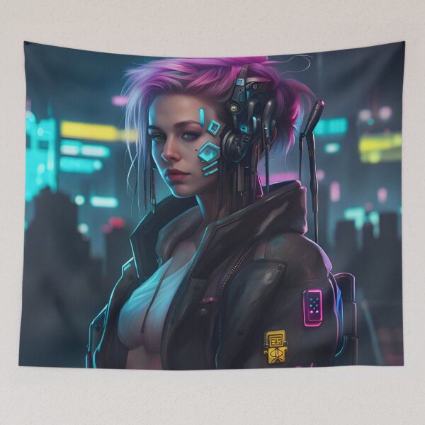 Item preview, CyberpunkGirl #11 designed and sold by Camila Hamdan.