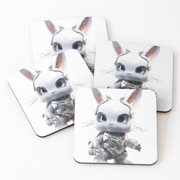 Item preview, cyborg rabbit designed and sold by MagicStudioArt.