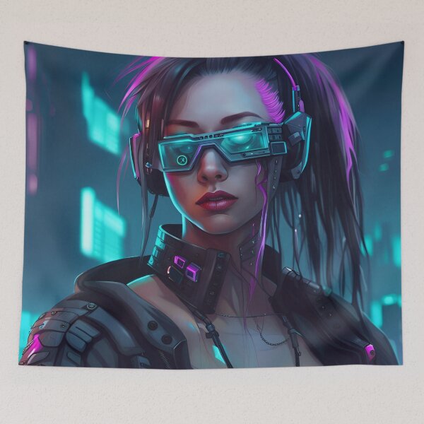 Item preview, CyberpunkGirl #12 designed and sold by Camila Hamdan.