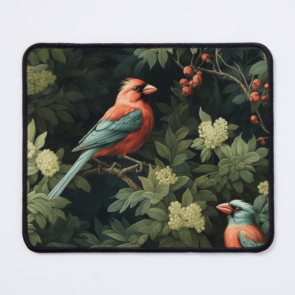 Item preview,  Flight Among the Branches: A captivating design of birds among trees and foliage, inspired by the aesthetics of Albert Bierstadt. designed and sold by SBD-Shop.