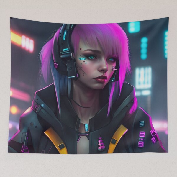 Item preview, CyberpunkGirl #14 designed and sold by Camila Hamdan.