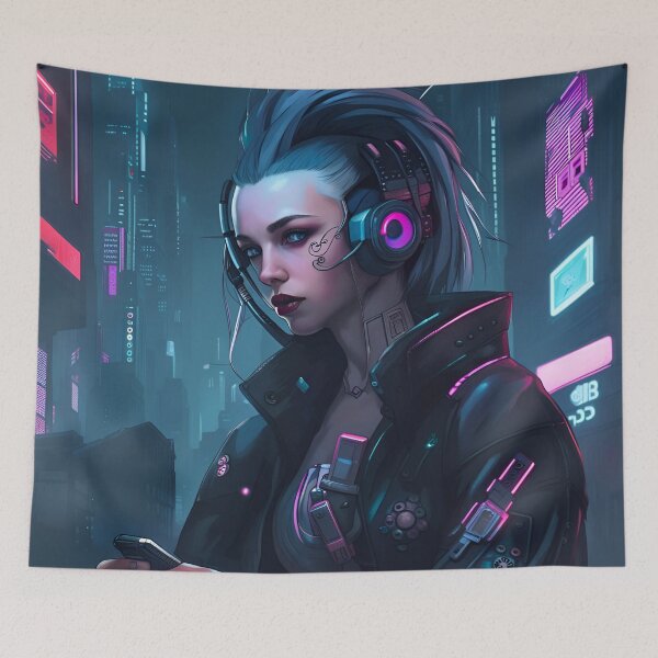 Item preview, CyberpunkGirl #15 designed and sold by Camila Hamdan.