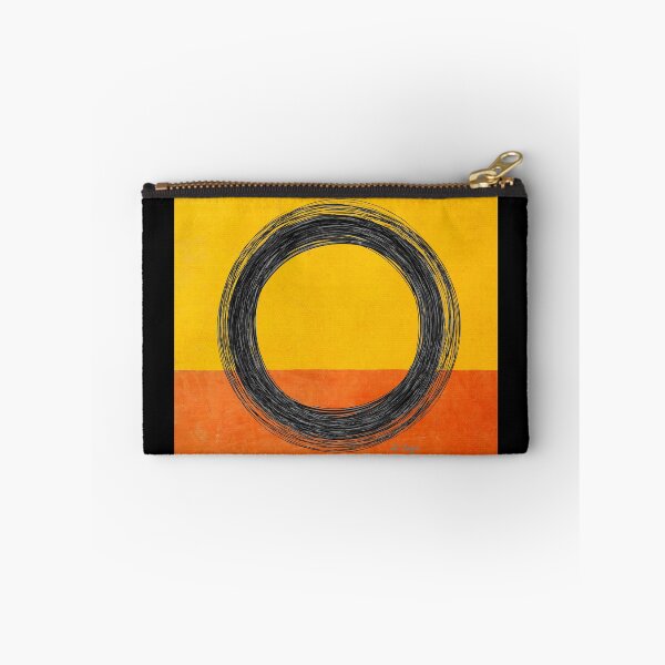 Item preview, Yellow Orange Black Zen Enso Art designed and sold by Sharon Cummings Art.