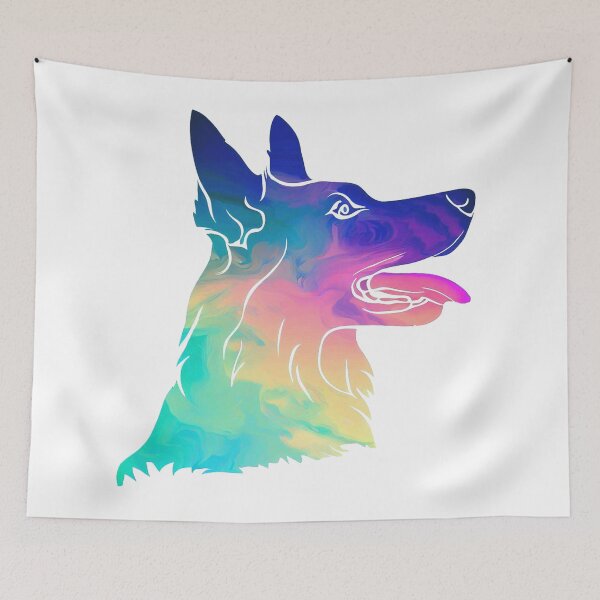 Item preview, Psychedelic German Shepherd designed and sold by Jessay.