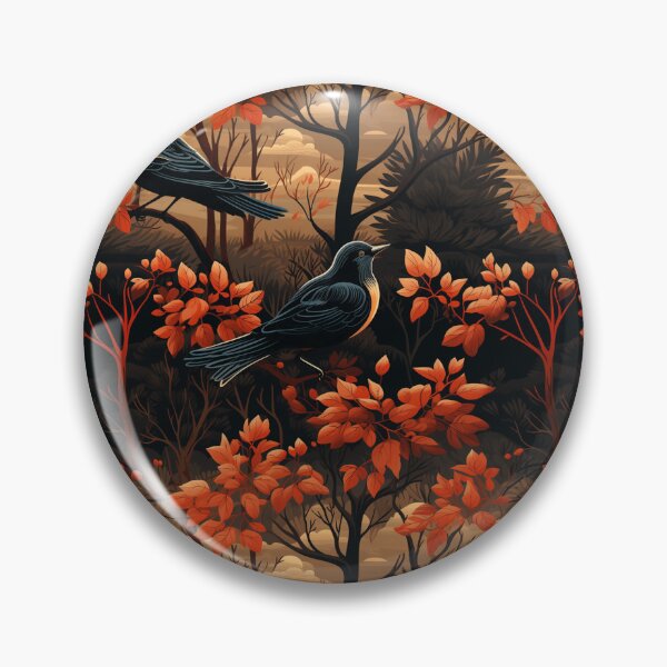 Item preview,  Wings in the Wilderness: A mesmerizing design of birds amidst trees and foliage, inspired by the captivating aesthetics of Albert Bierstadt. designed and sold by SBD-Shop.