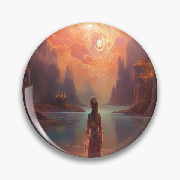 Item preview, Sorceress Standing Under a Blazing Sky designed and sold by FantasyVisions.
