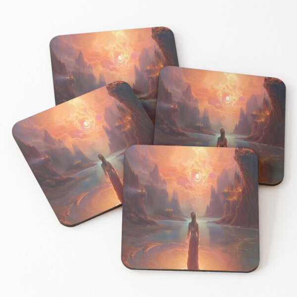 Item preview, Sorceress Standing Under a Blazing Sky designed and sold by FantasyVisions.