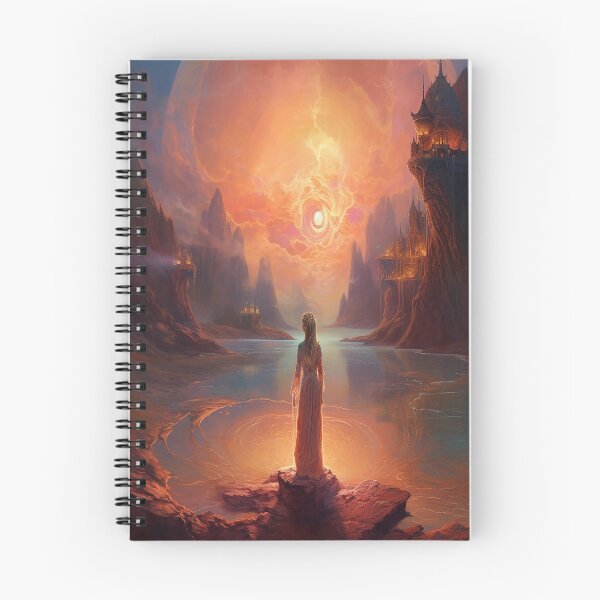 Item preview, Sorceress Standing Under a Blazing Sky designed and sold by FantasyVisions.