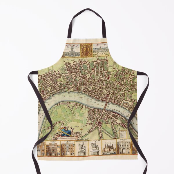 Item preview, London 1688 Historical Map designed and sold by colourfind.
