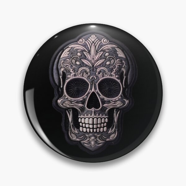Item preview, Gothic Skull Embroidery Patch I: Dark Style for Rock and Metal Lovers. designed and sold by InsaneLEDP.