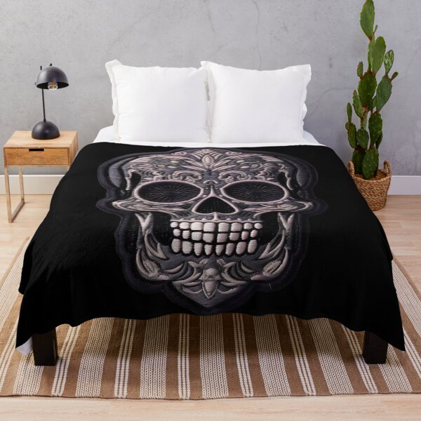 Item preview, Gothic Skull Embroidery Patch I: Dark Style for Rock and Metal Lovers. designed and sold by InsaneLEDP.