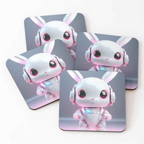 Item preview, cyborg rabbit designed and sold by MagicStudioArt.