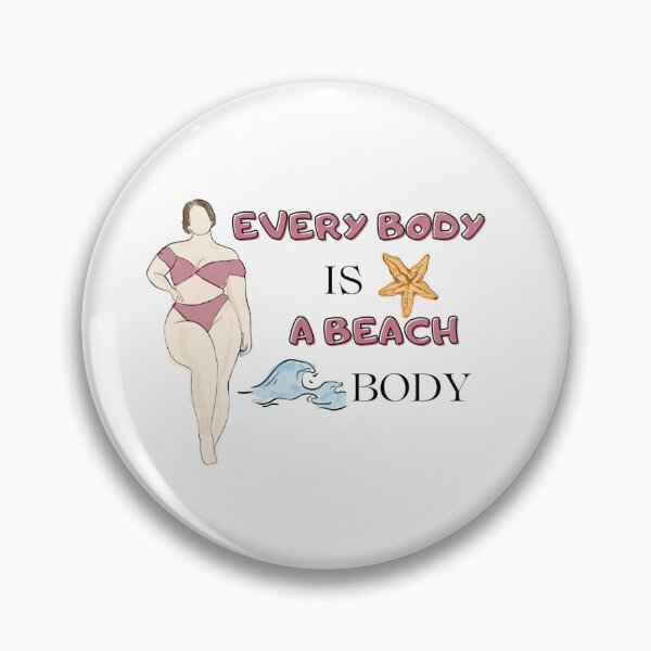 Item preview, Beach body positive art work  designed and sold by U-mule.