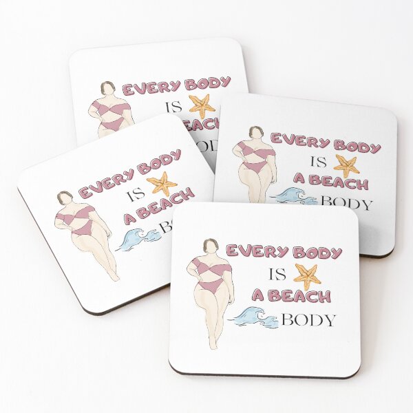 Item preview, Beach body positive art work  designed and sold by U-mule.