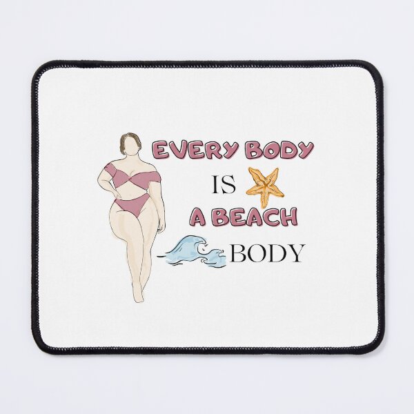 Item preview, Beach body positive art work designed and sold by U-mule.
