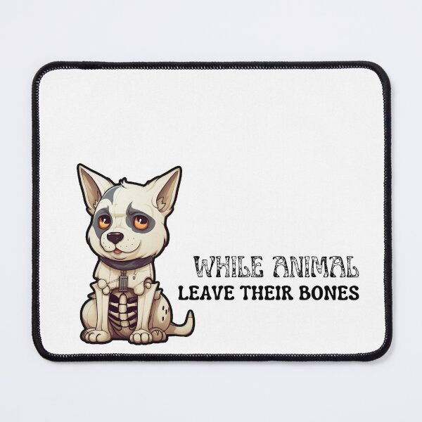 Item preview, Dog - While Animal Leave Their Bones (text v.1) (White) designed and sold by e-venus.