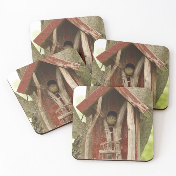 Item preview, House Wren Peeking From Birdhouse designed and sold by Judy Geller.