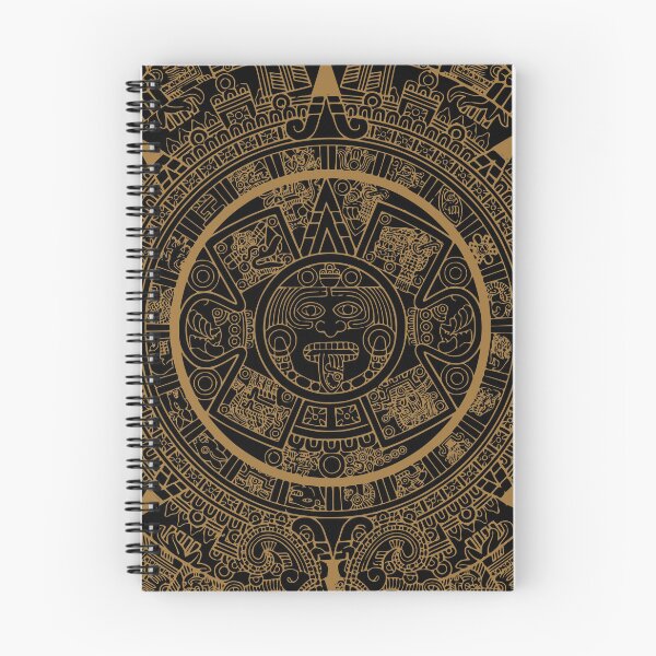 Item preview, Ancient Aztec Mayan Tribal Calendar Gold Mandala designed and sold by heartsake.