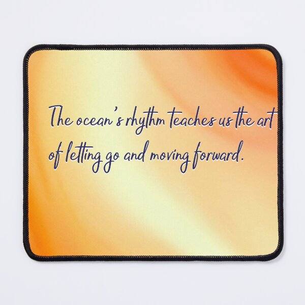 Item preview, Ocean Quotes: Letting Go (orange) designed and sold by blue-planet-art.