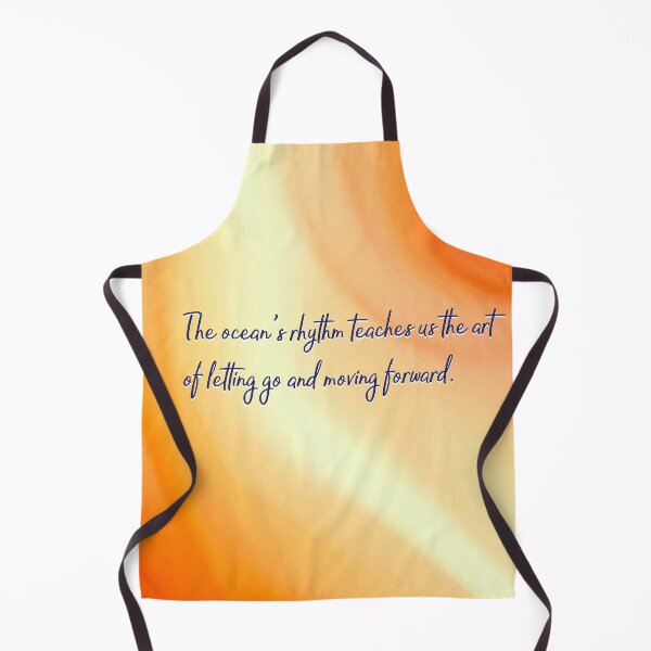Item preview, Ocean Quotes: Letting Go (orange) designed and sold by blue-planet-art.