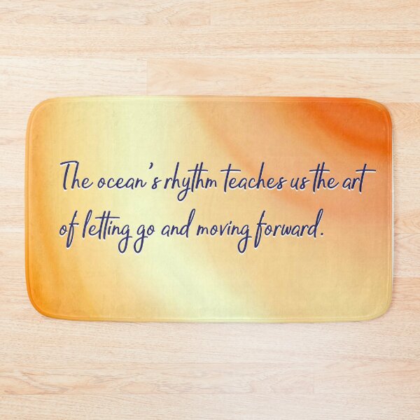 Item preview, Ocean Quotes: Letting Go (orange) designed and sold by blue-planet-art.