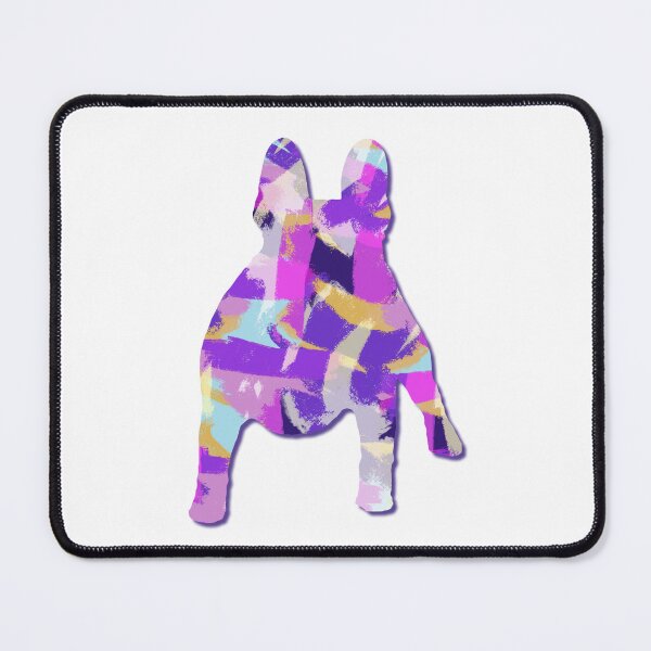 Item preview, French Bulldog Cute Silhouette Purple Pink Yellow Blue Design designed and sold by AMSonArt.