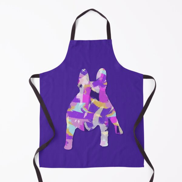 Item preview, French Bulldog Cute Silhouette Purple Pink Yellow Blue Design designed and sold by AMSonArt.