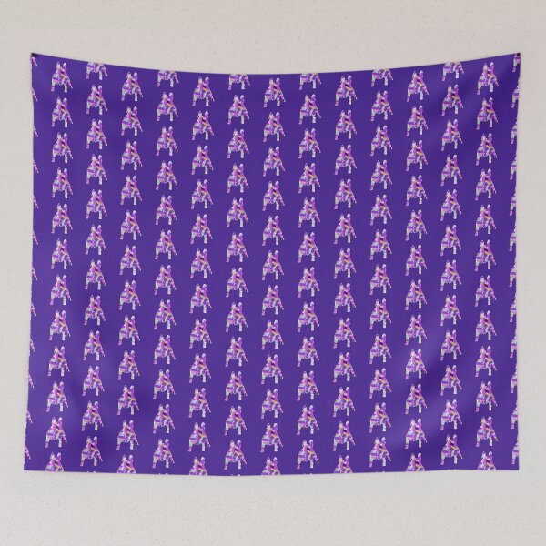 Item preview, French Bulldog Cute Silhouette Purple Pink Yellow Blue Design designed and sold by AMSonArt.