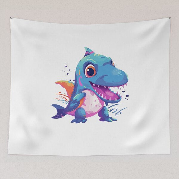 Item preview, Happy Ichthyosaurus: Happy and Joyful Dinosaur designed and sold by CozyCanvasCrew.