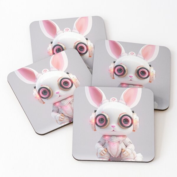 Item preview, cyborg rabbit designed and sold by MagicStudioArt.