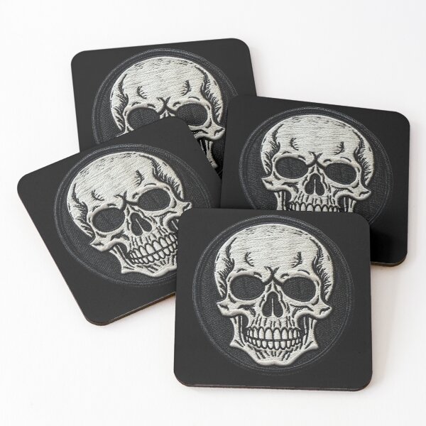 Item preview, Gothic Skull Embroidery Patch III: Dark Style for Rock and Metal Lovers. designed and sold by InsaneLEDP.